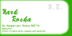 mark roska business card